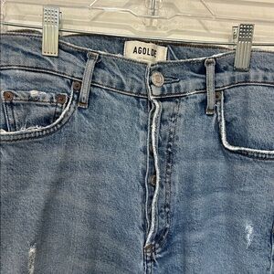 AGOLDE Nico High Rise Slim Fit Jeans 66% Lyocell 32%organic cotton, 2%elastane.